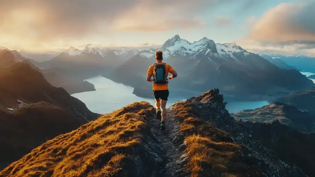 homme qui fait du trail